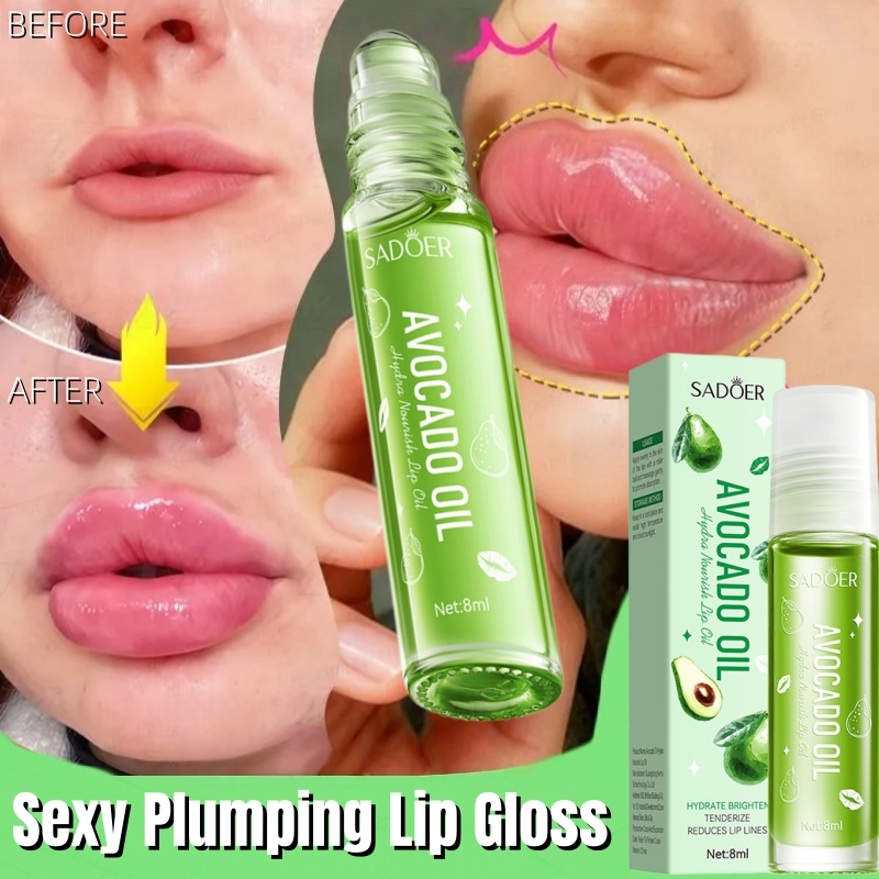 Lip Gloss Plumping - Huile essentielle pour repulper les lèvres,