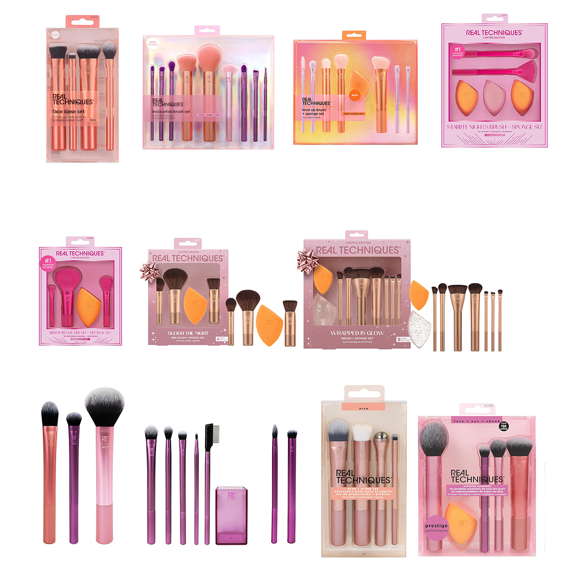 Beauty Makeup Eyeshadow - Ensemble complet de pinceaux de maquillage,