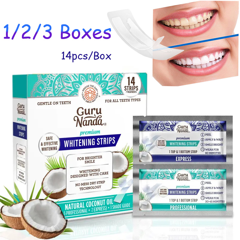 Teeth Whitening Strips - 14 pièces/boîte Bandes blanchissantes pour les