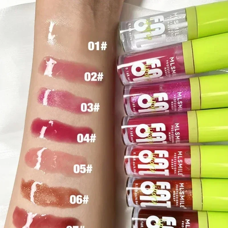Lip Gloss Plumping - Huile à lèvres hydratante, brillant clair,