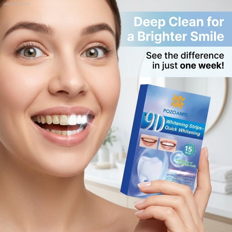 Teeth Whitening Strips - Bandes blanchissantes et éclaircissantes pour les