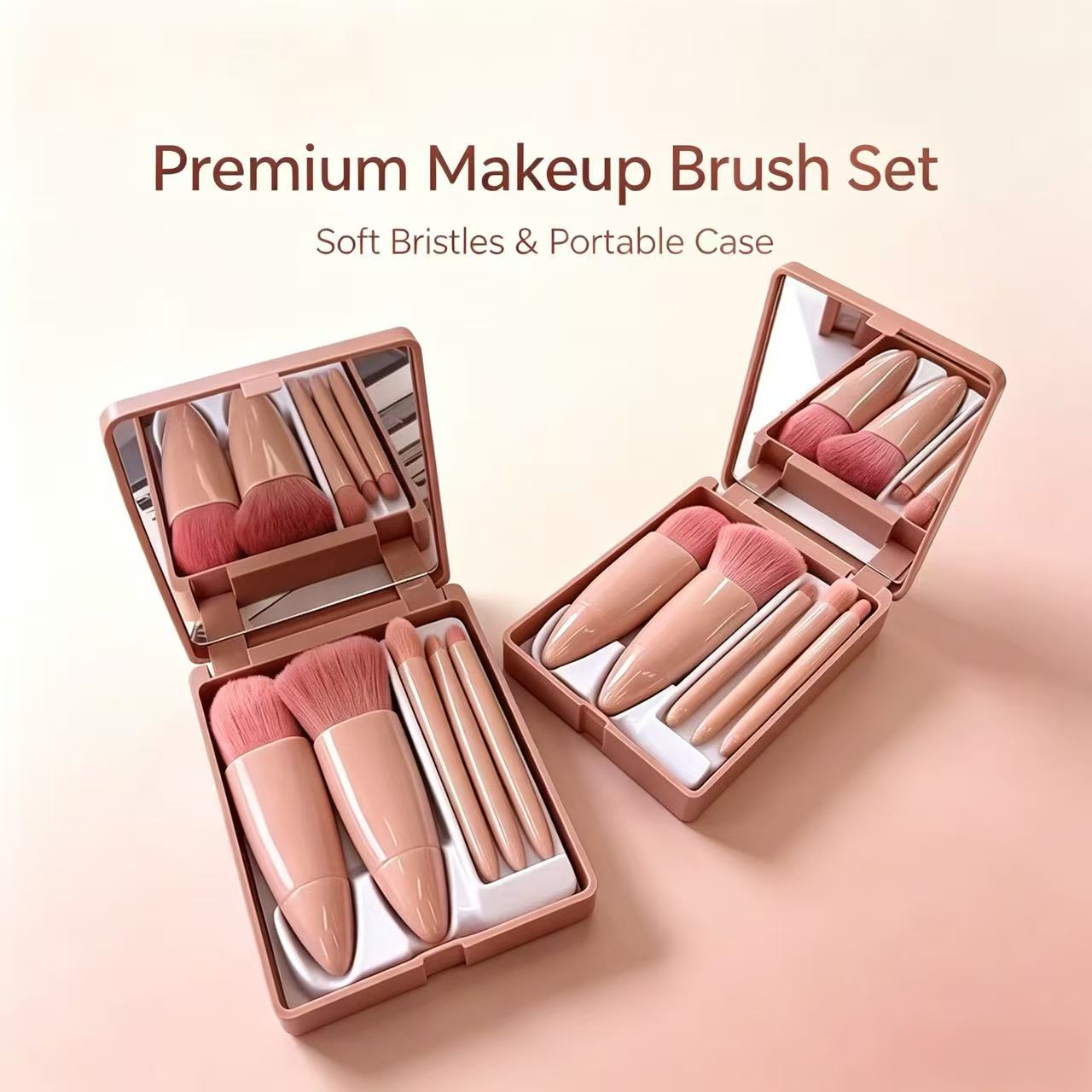 Beauty Makeup Tools Set - Ensemble de 5 mini pinceaux de