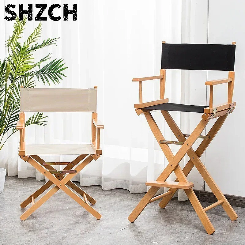Beauty Makeup Chair - Chaise de Réalisateur Polyvalente en Bois