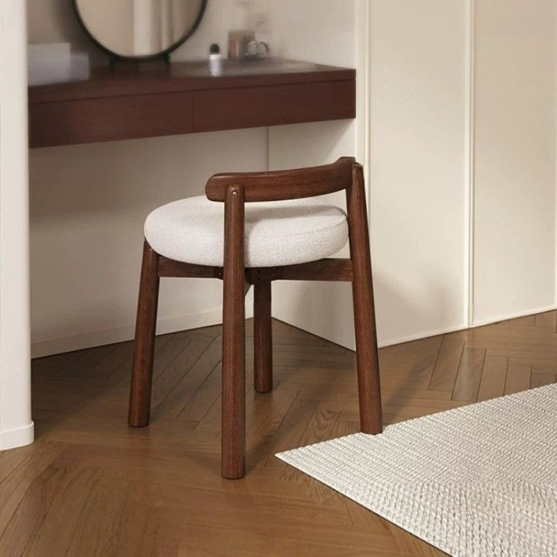 Beauty Makeup Chair - Tabouret de coiffeuse blanc haut moderne