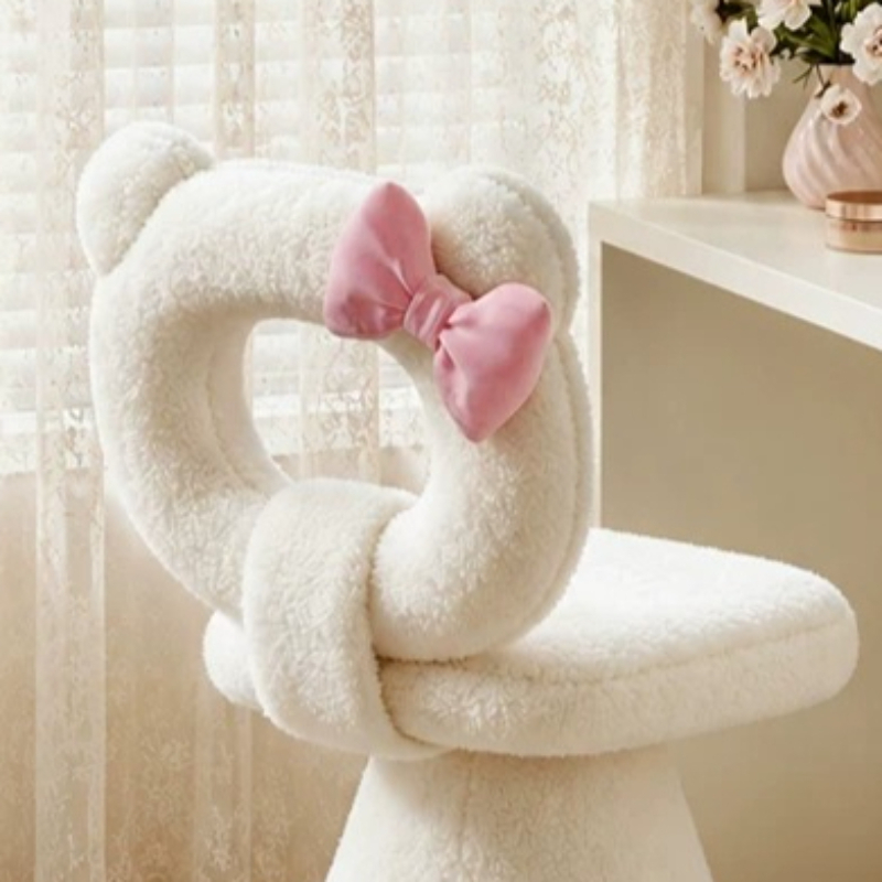 Tabouret de coiffeuse rose en  - Beauty Home Makeup avis et prix