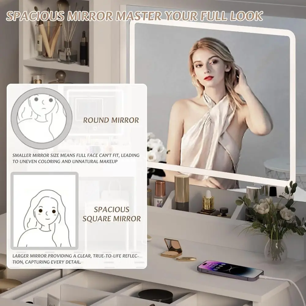 Ensemble de coiffeuse avec gra - Beauty Makeup Outlet avis et prix
