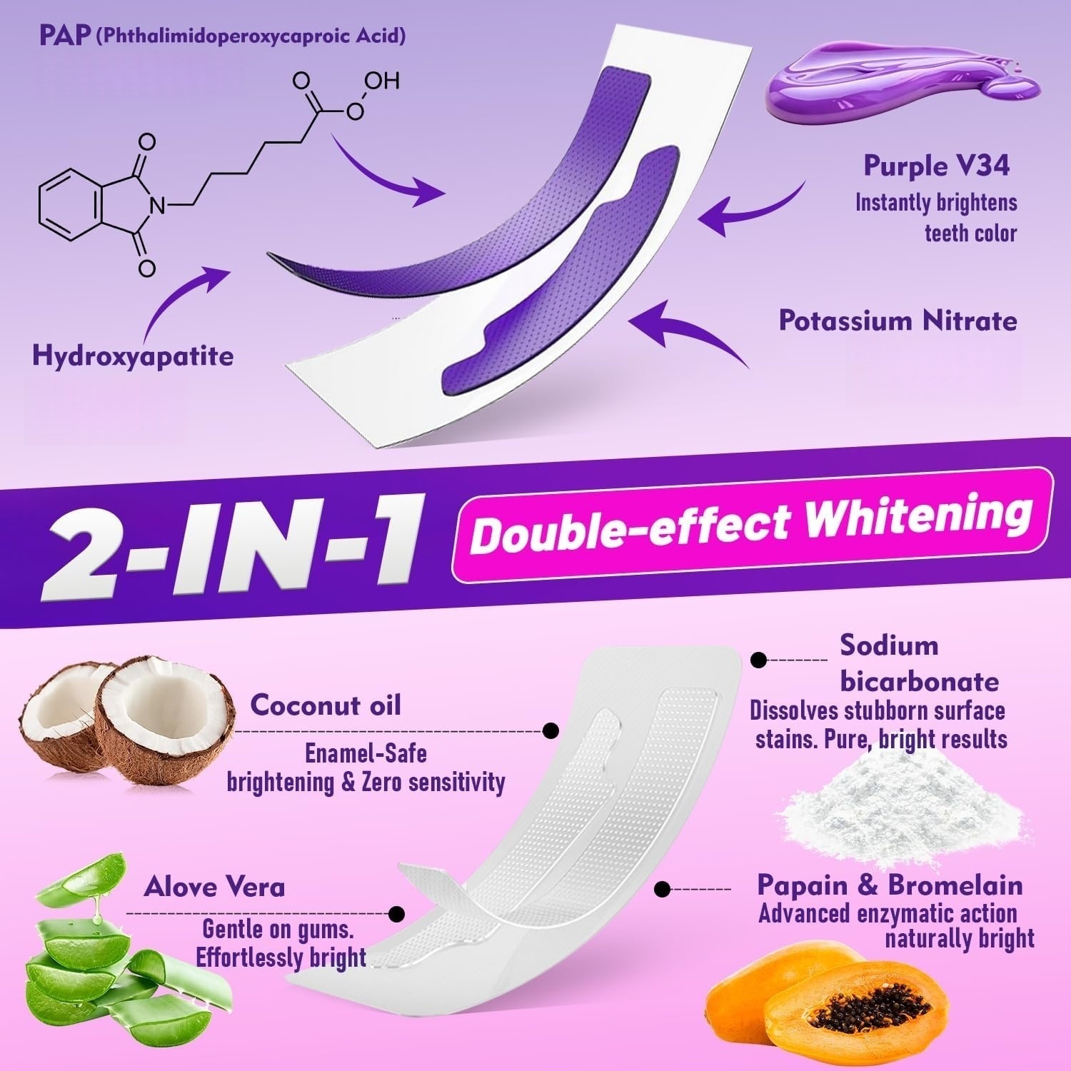 1/7 paires de bandes blanchiss - Teeth Whitening Strips avis et prix