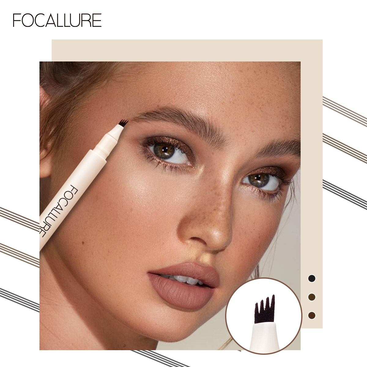 FOCALLURE-Crayon pour les Yeux - Eyebrow Pomade Pencil avis et prix
